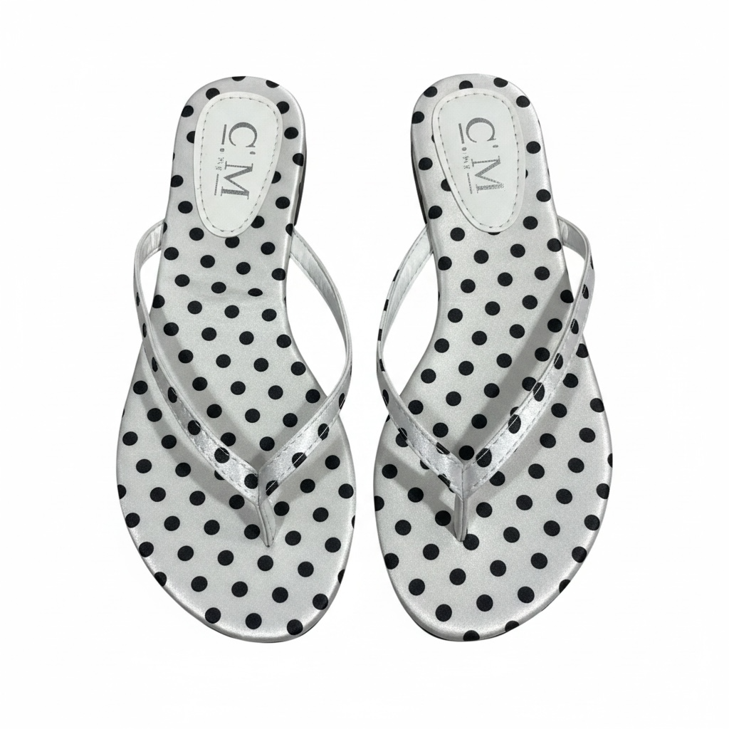 Infradito flat a pois