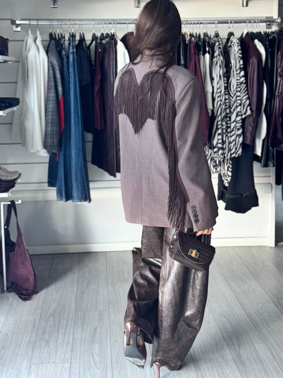 LUMINA Blazer plumage Taupe/Brown