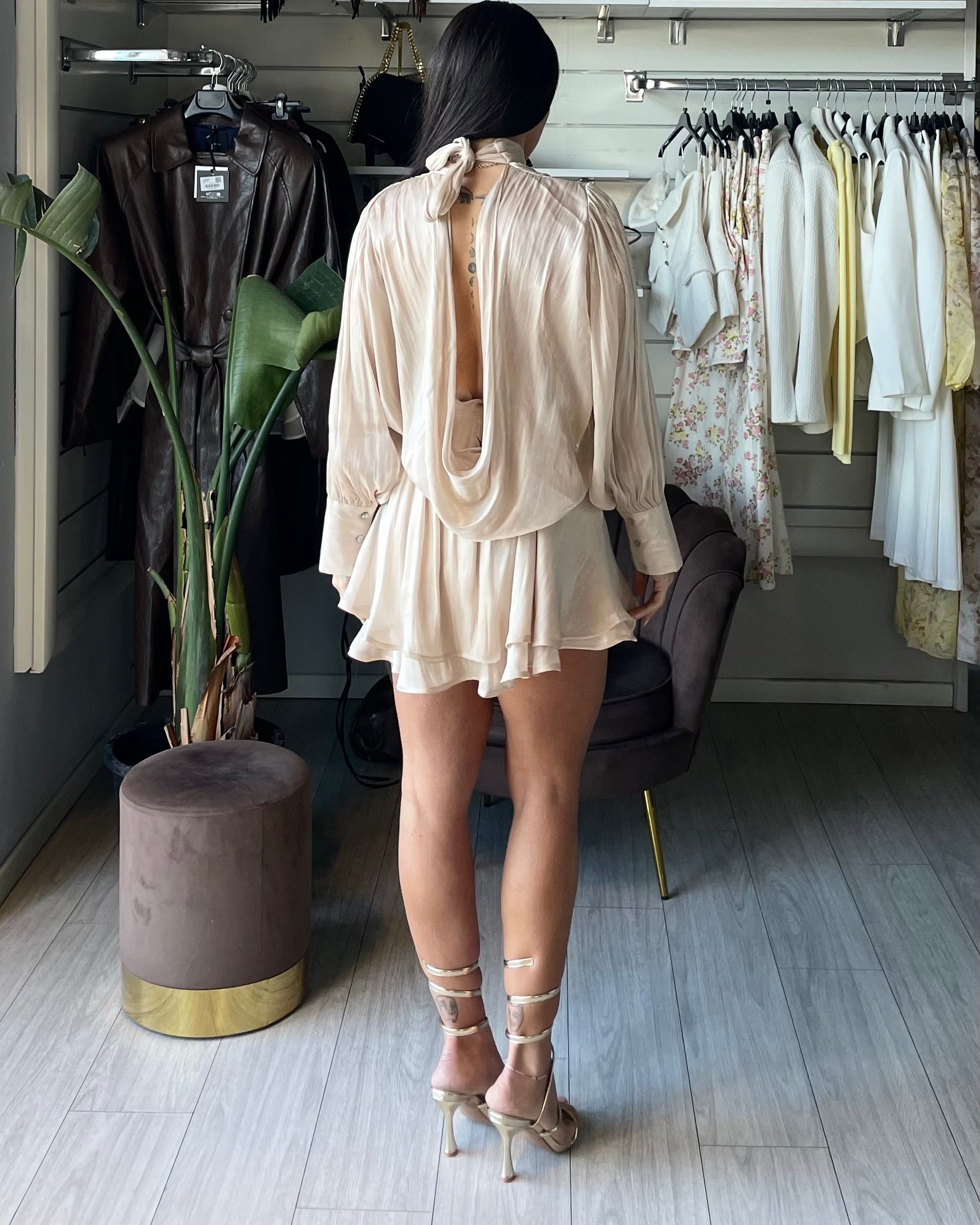 Mini dress Dea  oro Lumina