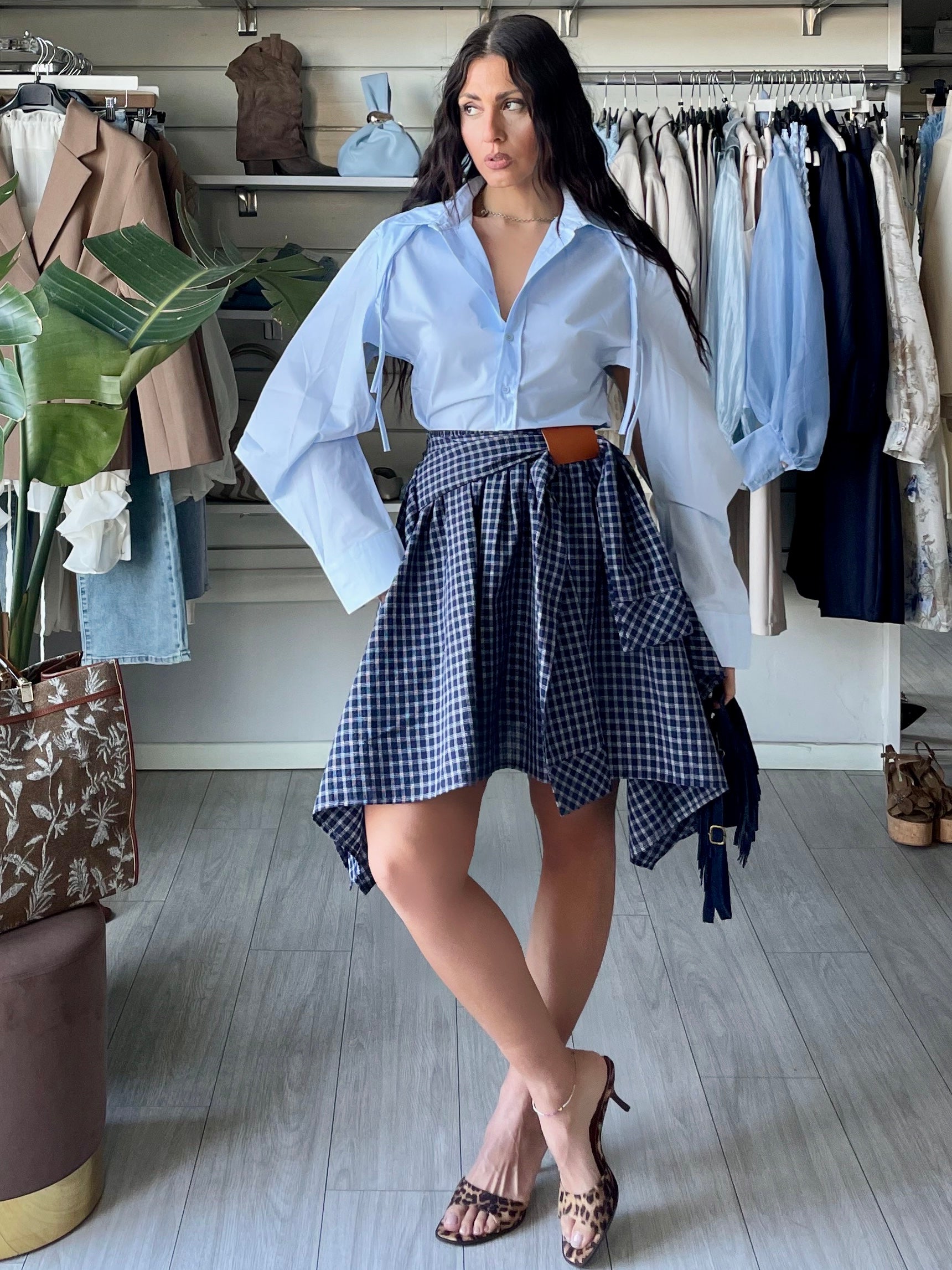 Gonna College in vichy blu