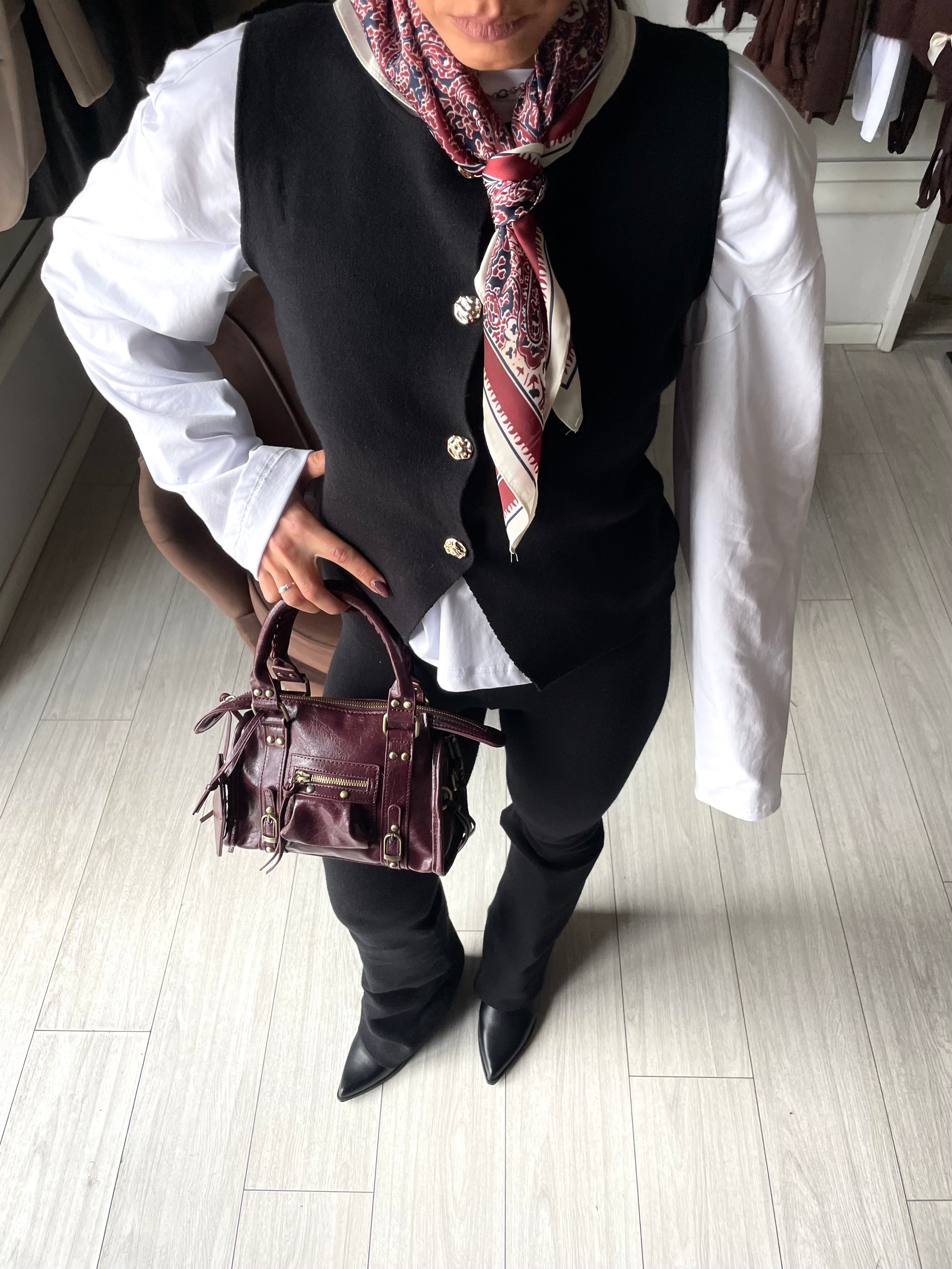 SET IN MAGLIA GILET&PANTALONE