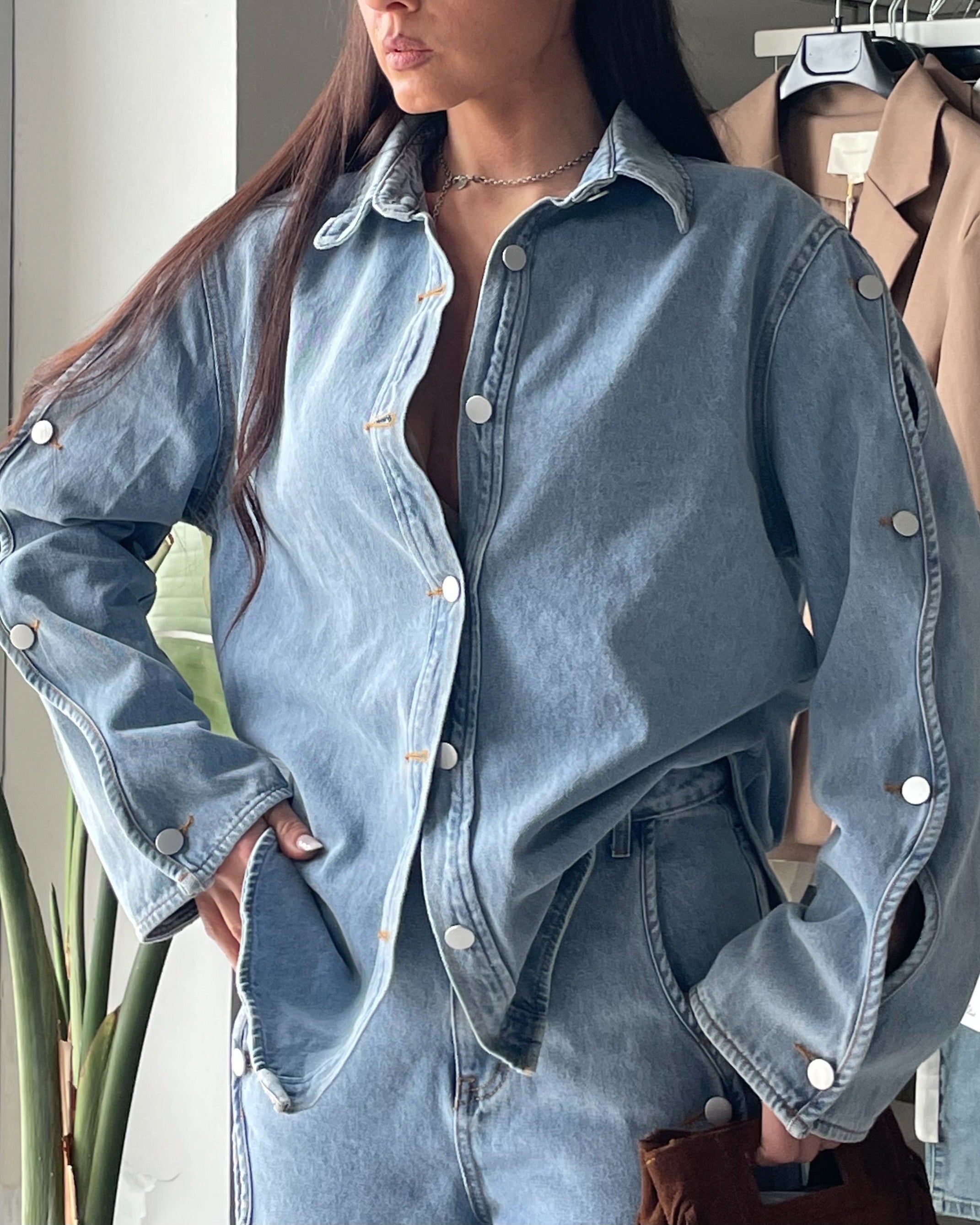 Camicia Denim con cut-out Arya