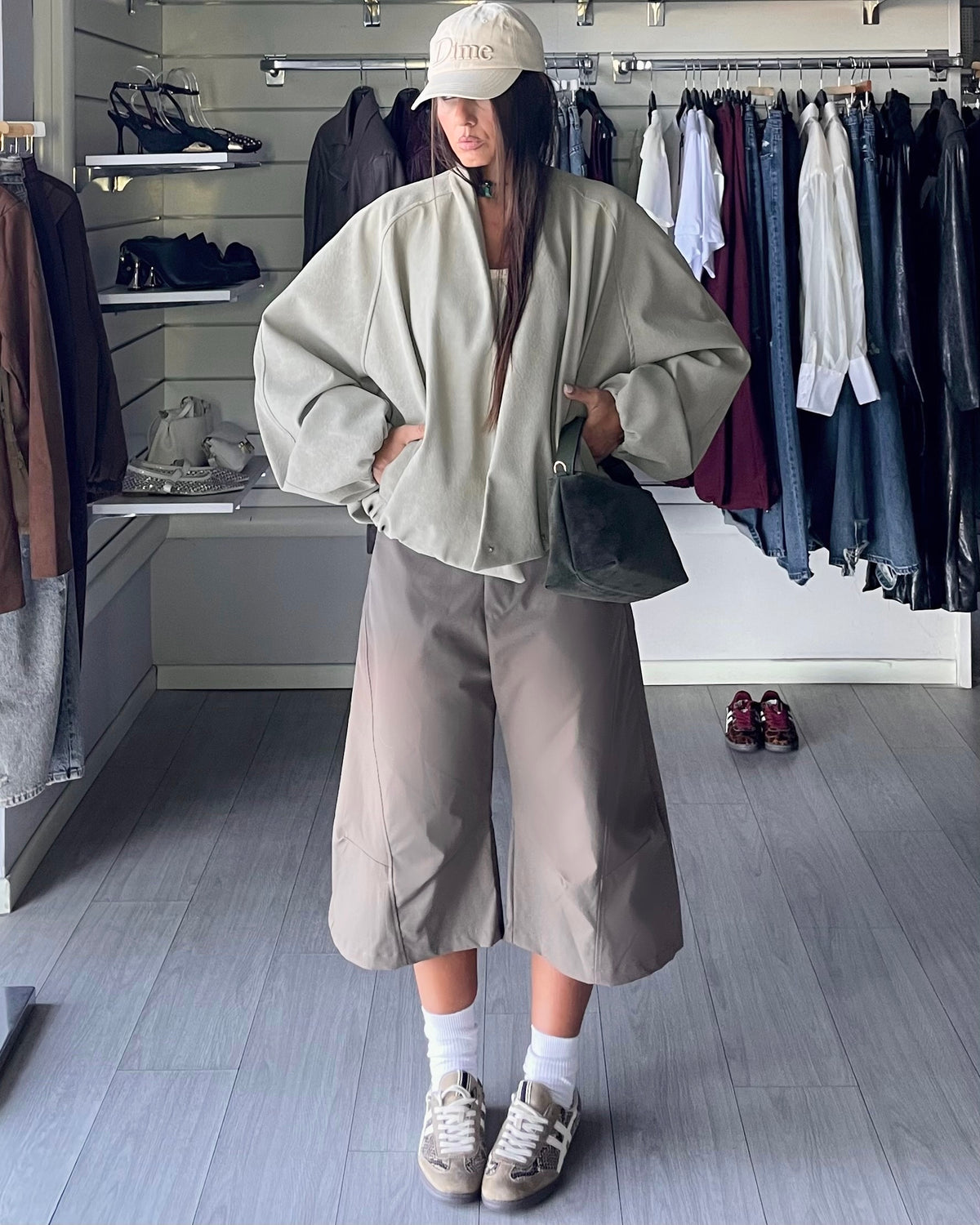 Giacca bomber Sculpt beige