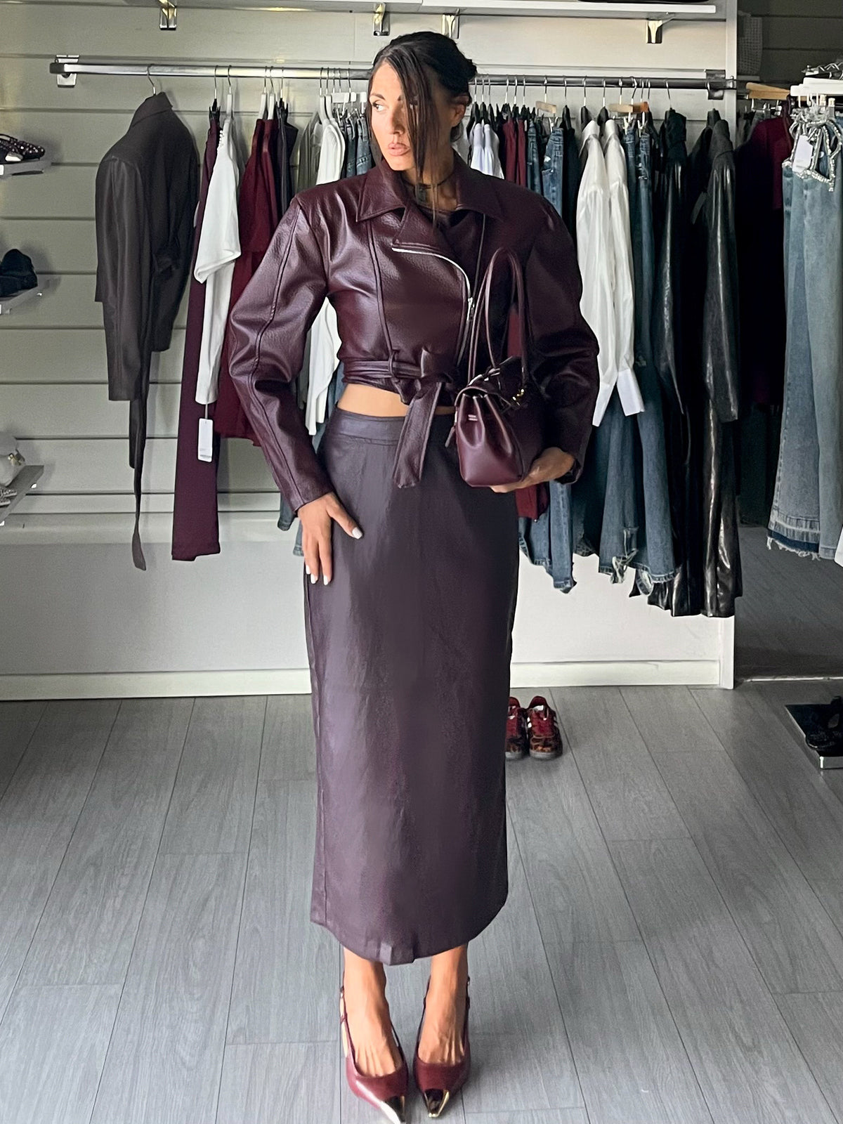 Longuette Dama bordeaux