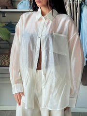 Camicia velo panna