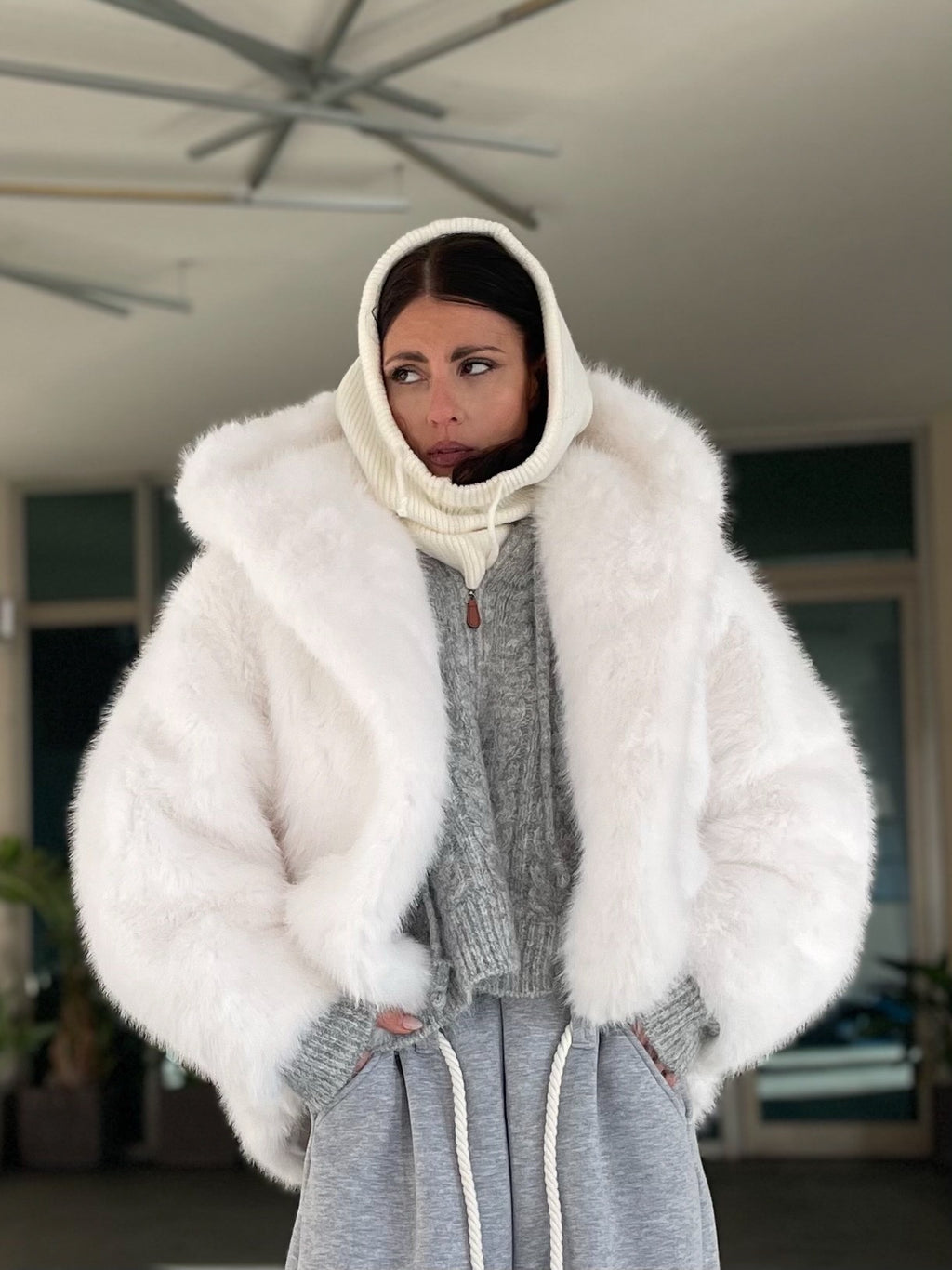 ECOFUR OVERSIZE White