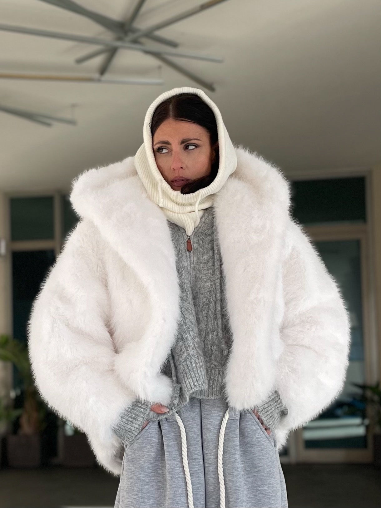 ECOFUR OVERSIZE White