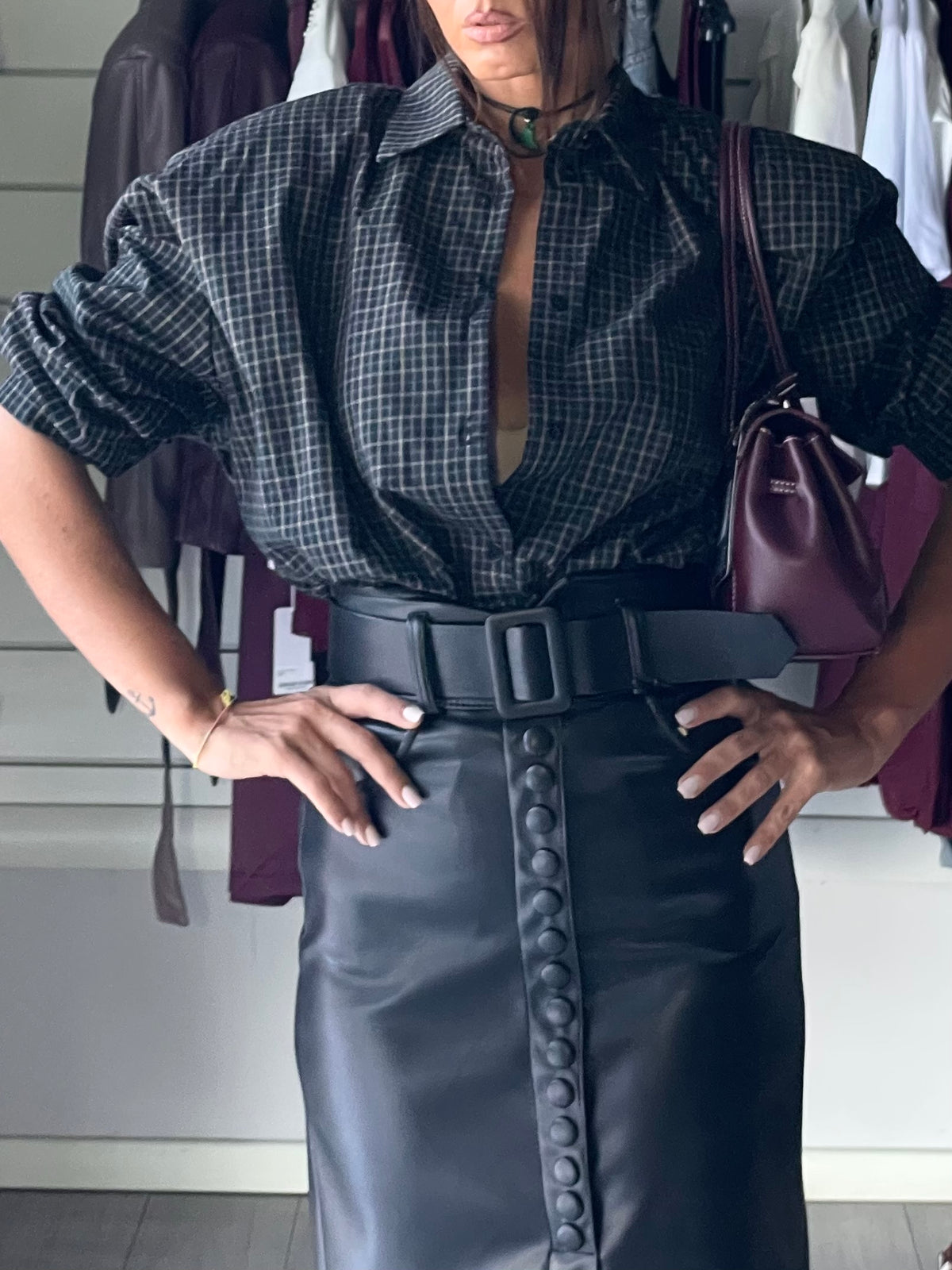 Gonna longuette nera