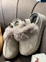COZY SABOT PLATFORM Taupe