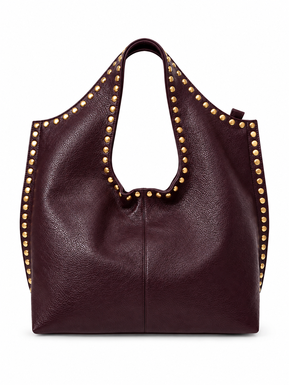 Borsa Hobo con borchie