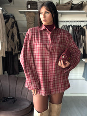 CAMICIA QUADRI BORDEAUX