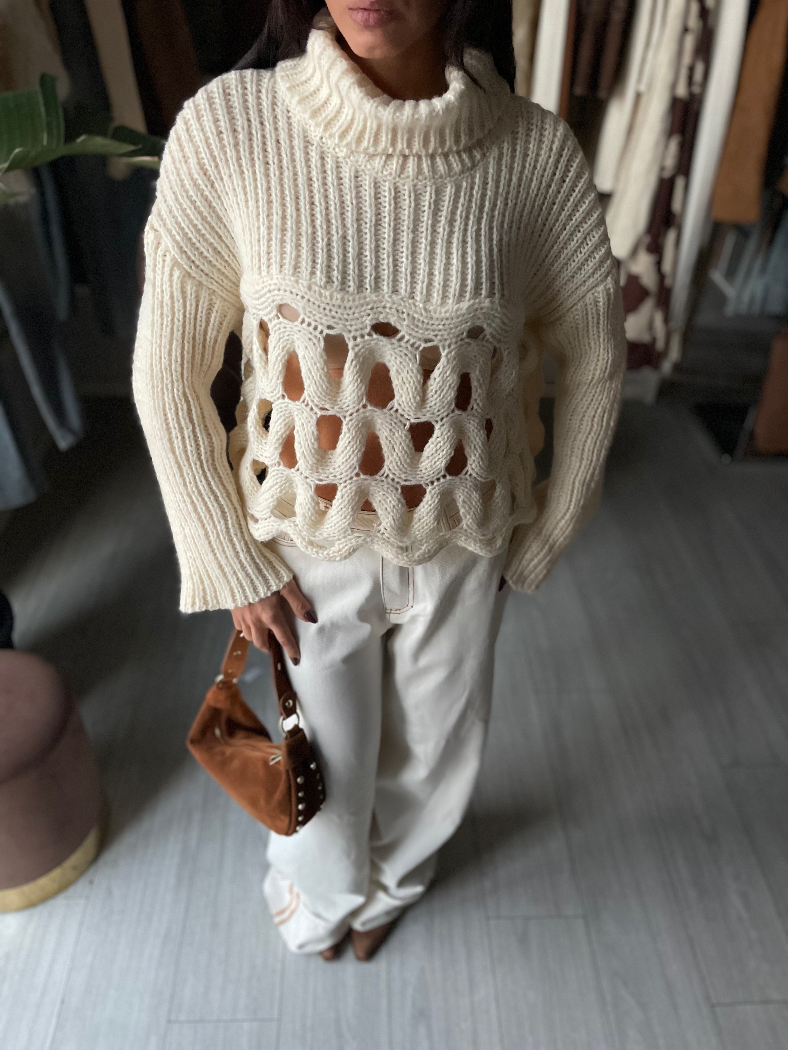 MAXIPULL TRAFORATO PANNA