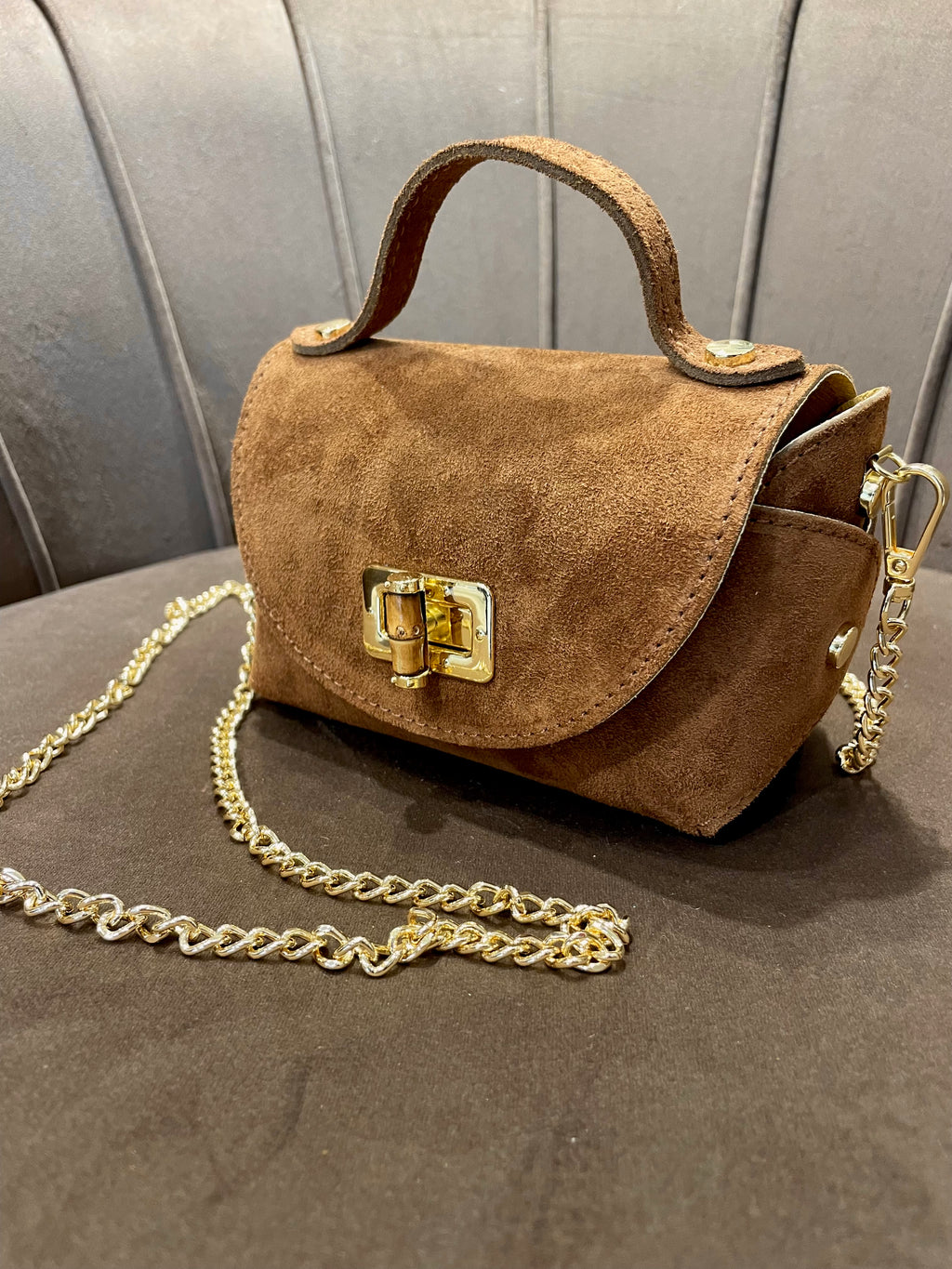 MINI BOX BAG CON TRACOLLA IN VERA PELLE