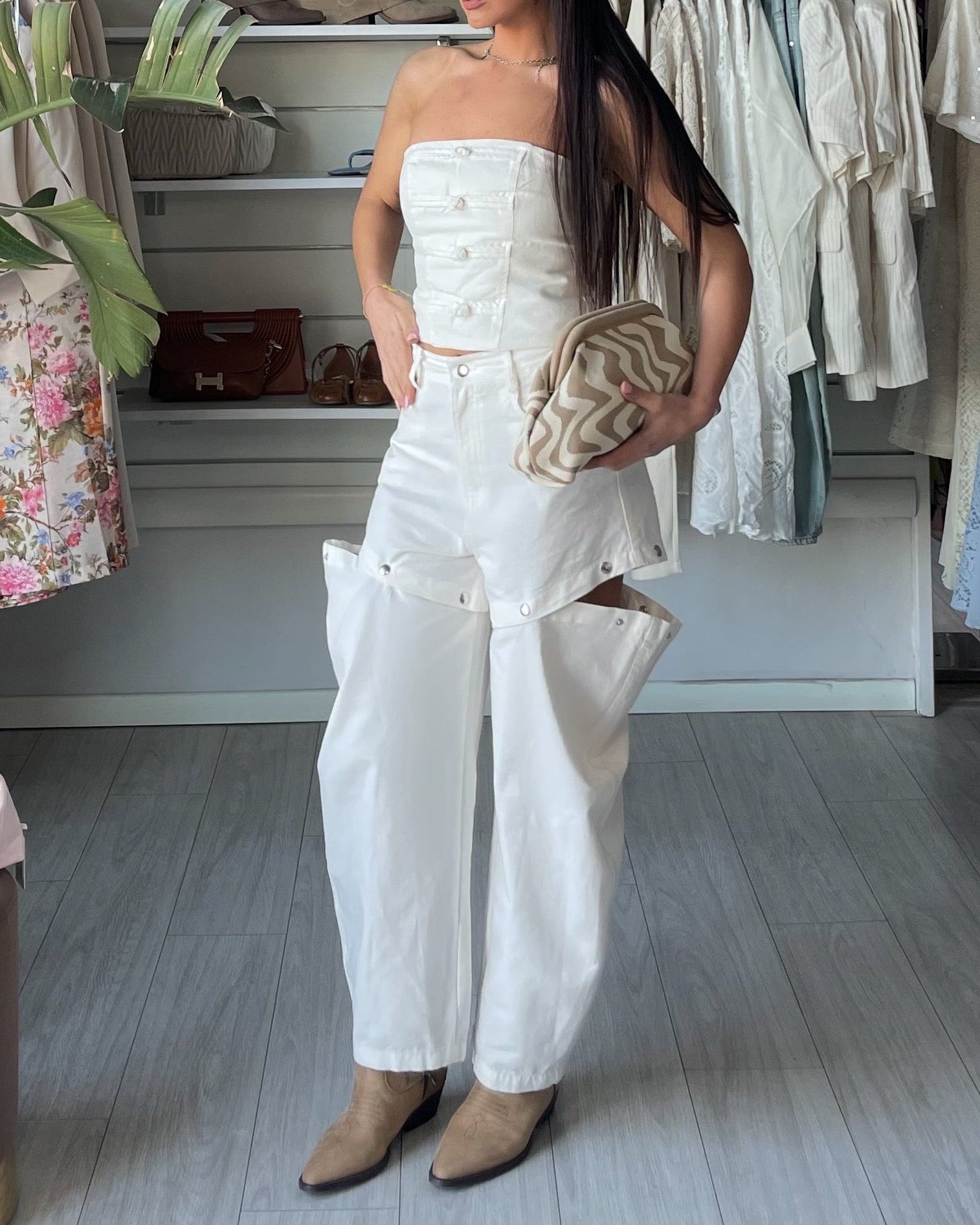 Pantalone Double Lumina offwhite
