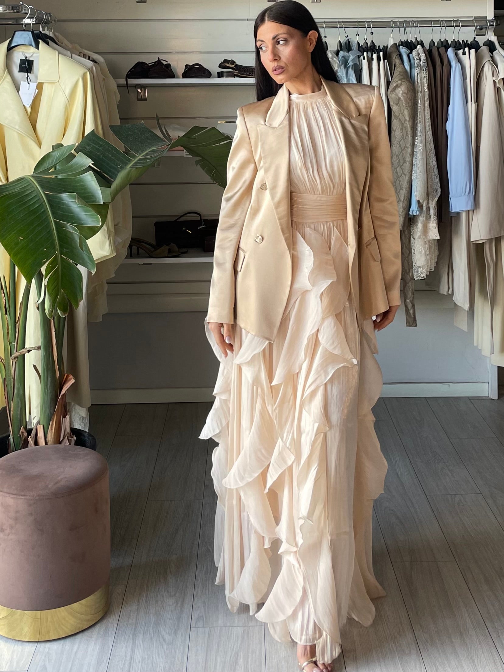 Blazer ANNARITA N. satinato oro
