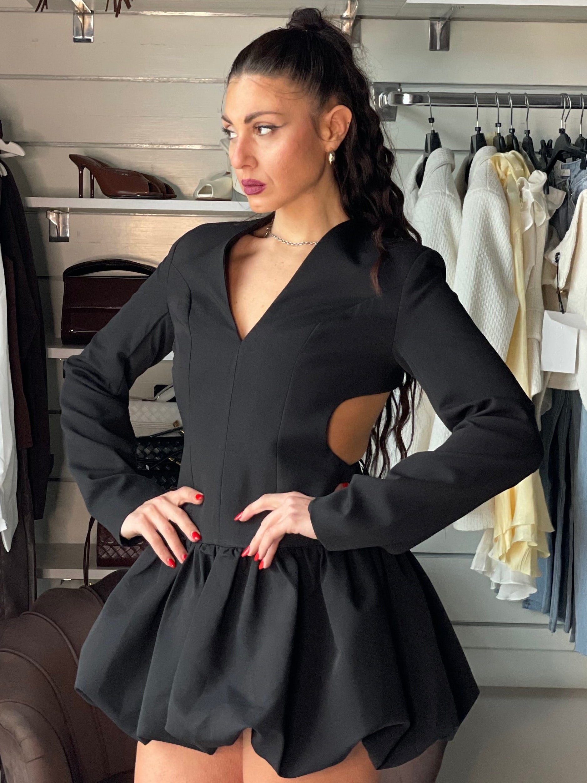 Mini Dress Dolly con cut-out Lumina