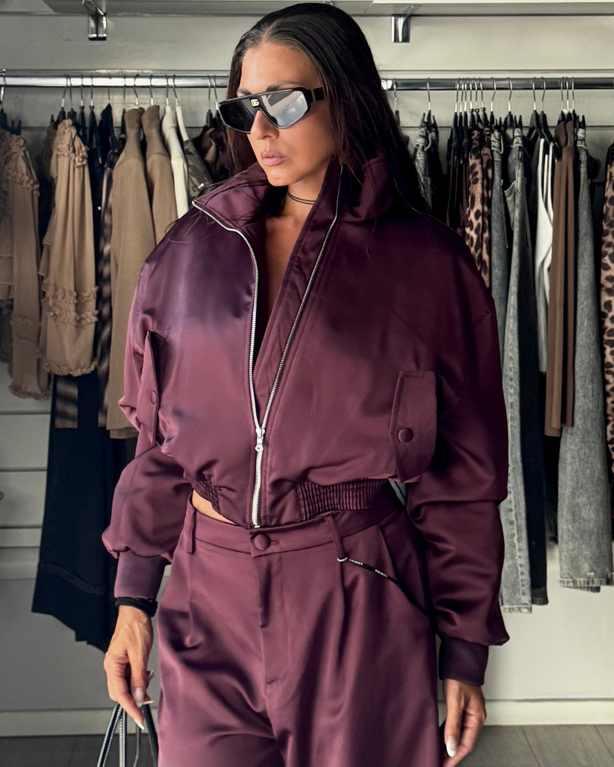 Lumina Bomber in raso
