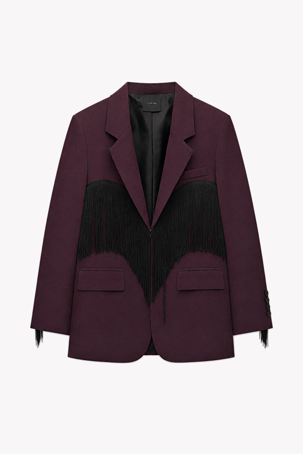 LUMINA Blazer plumage Burgundy