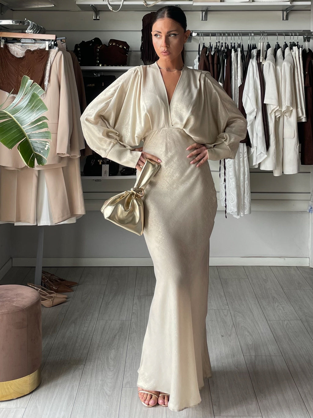 Abito a sirena luxury gold