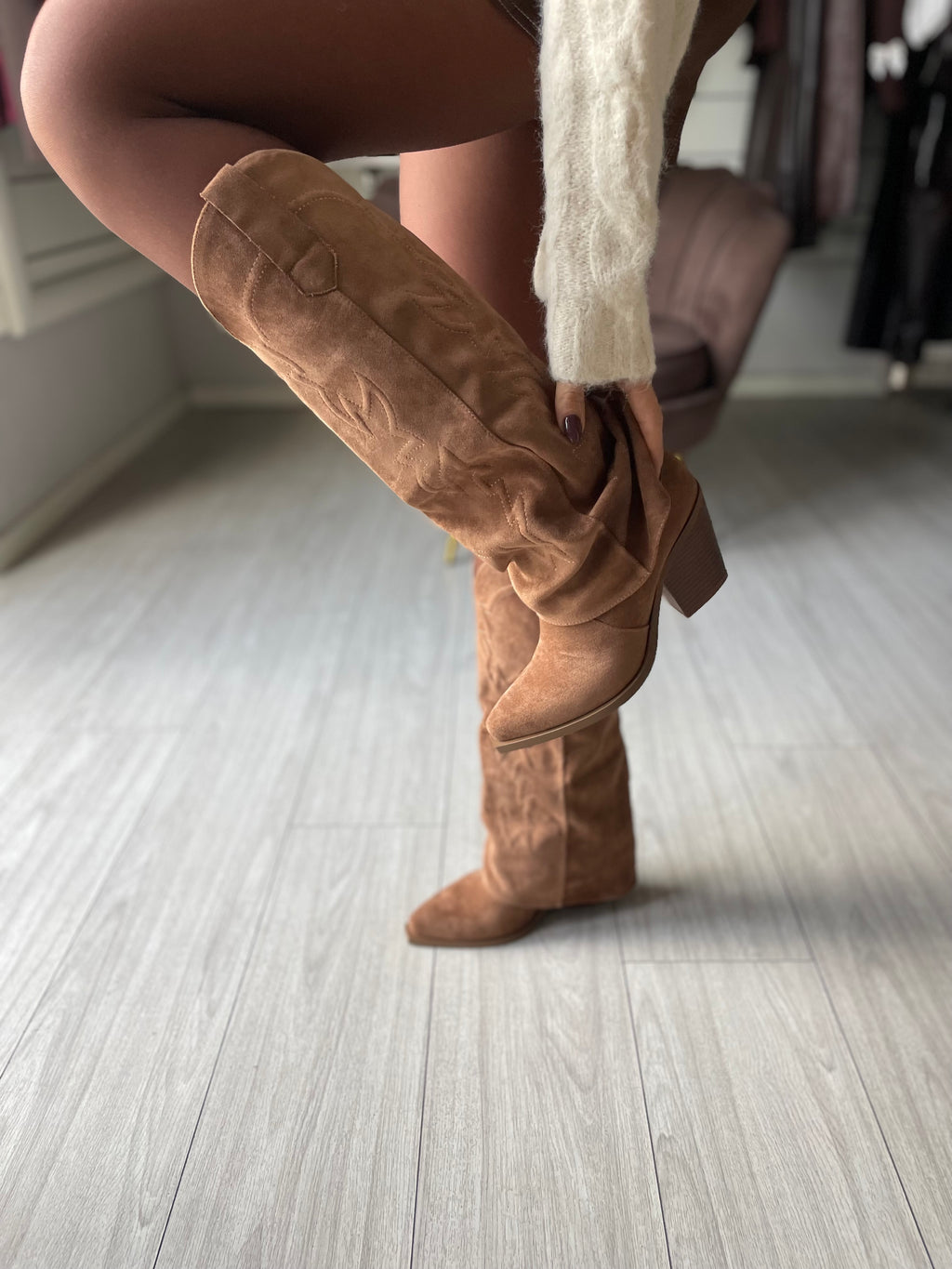 TEXANO CON RISVOLTO CAMEL