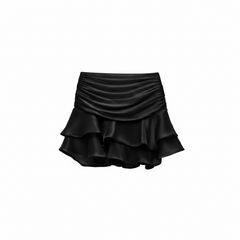 Gonna ruffle satinata by Lumina