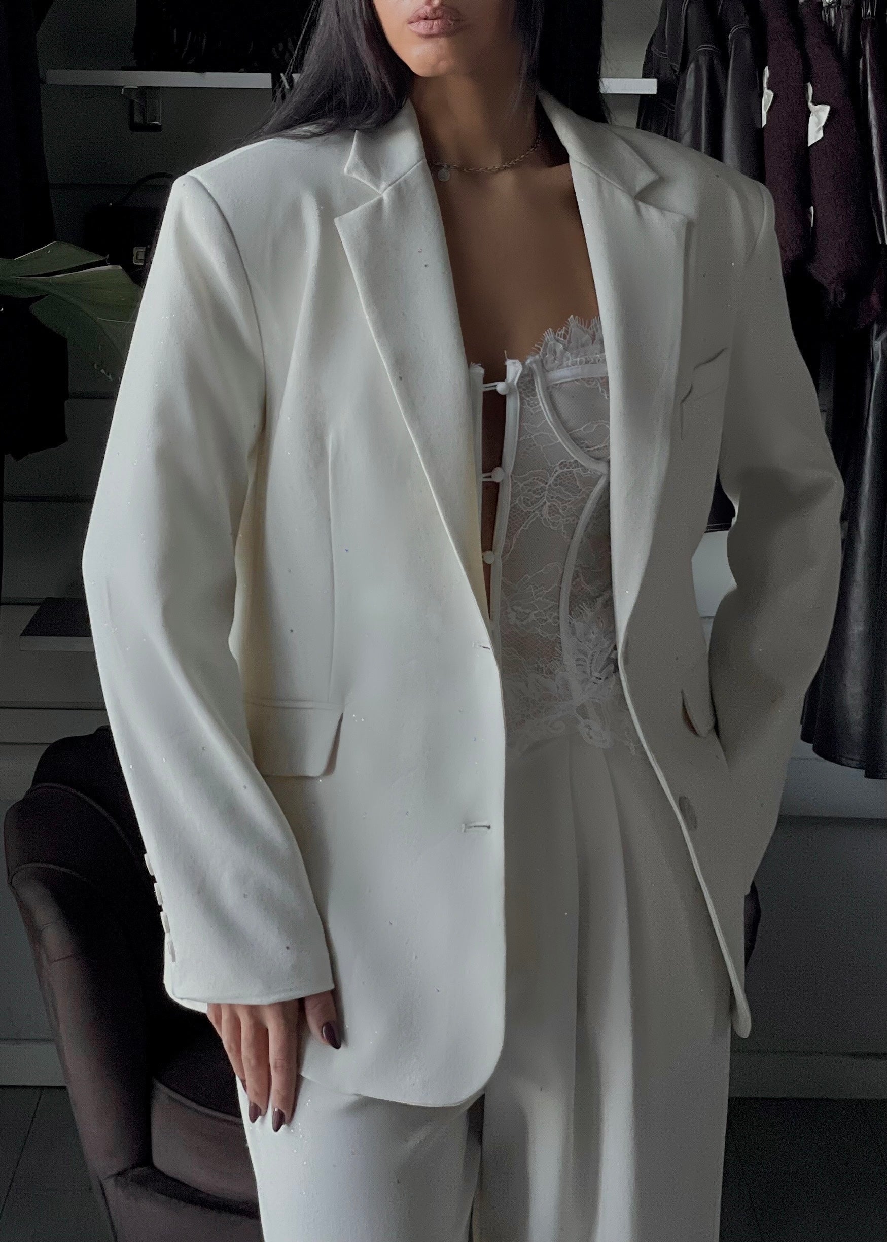 BLAZER CLASSY Lumina panna