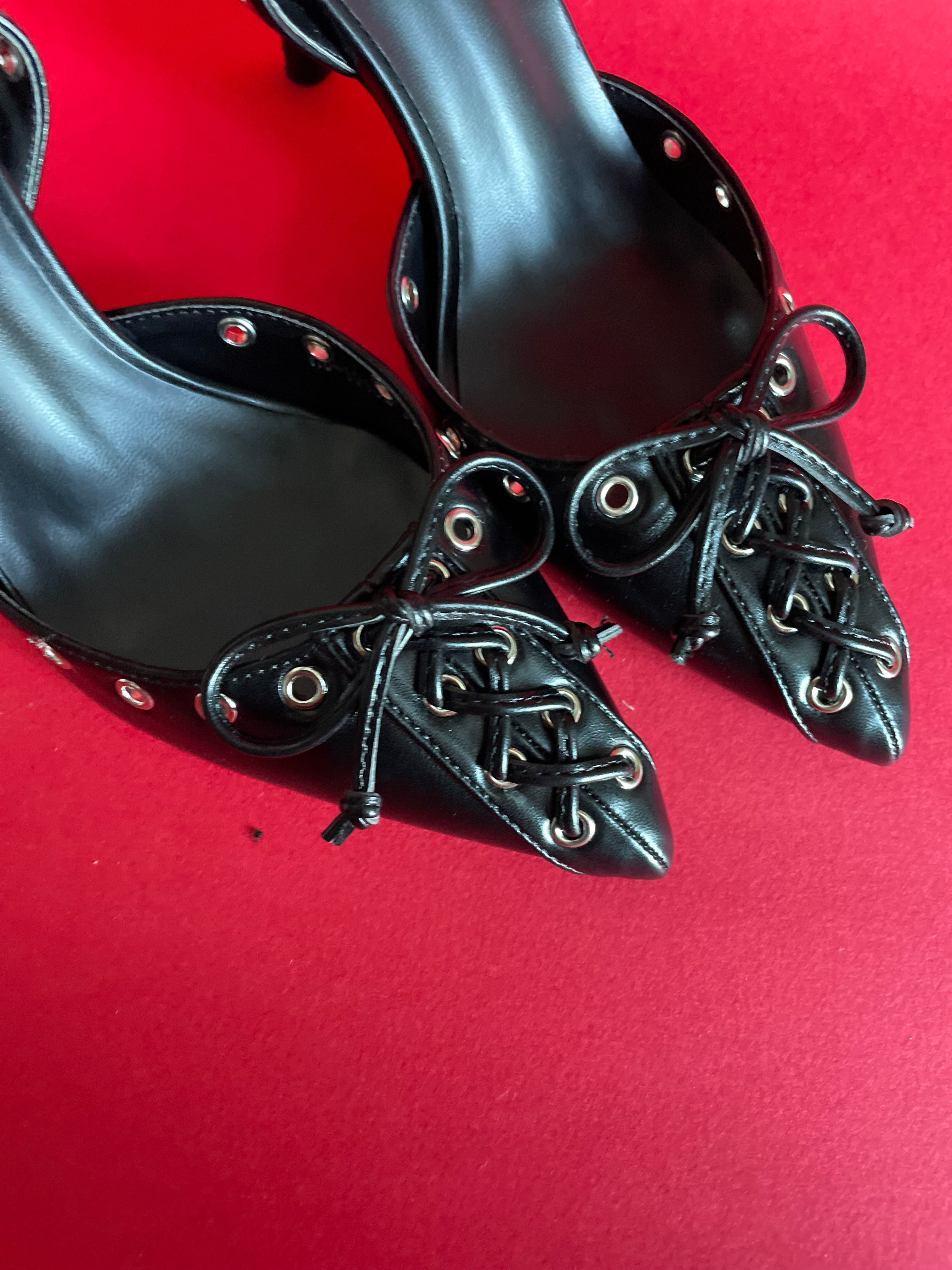 CORSET Slingback Black