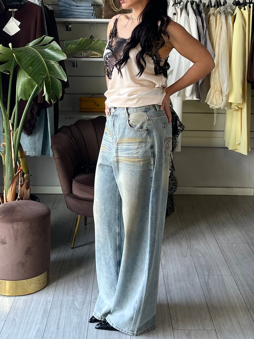 Jeans Wanted relaxed-fit in denim lavato