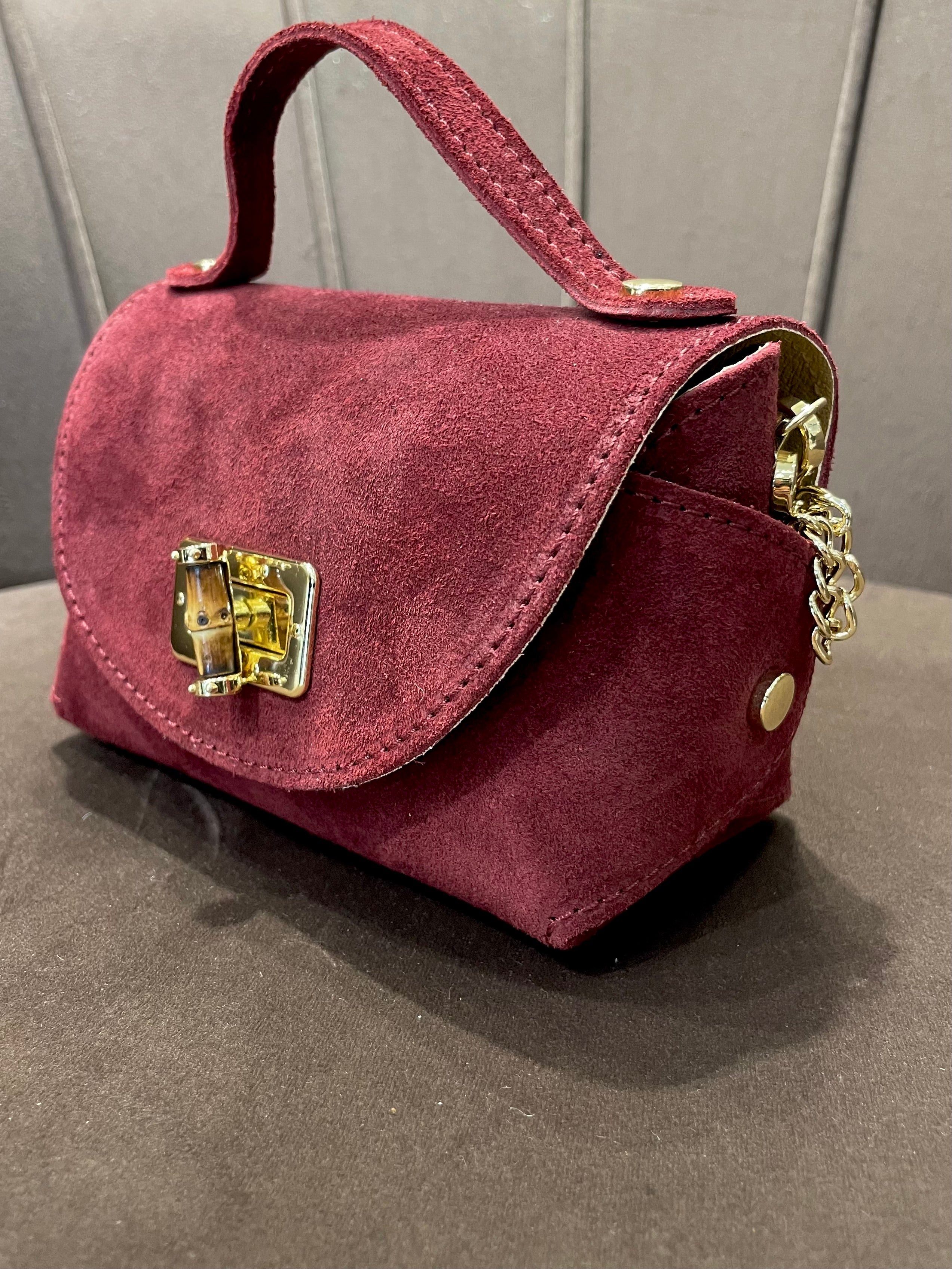 MINI BOX BAG CON TRACOLLA IN VERA PELLE