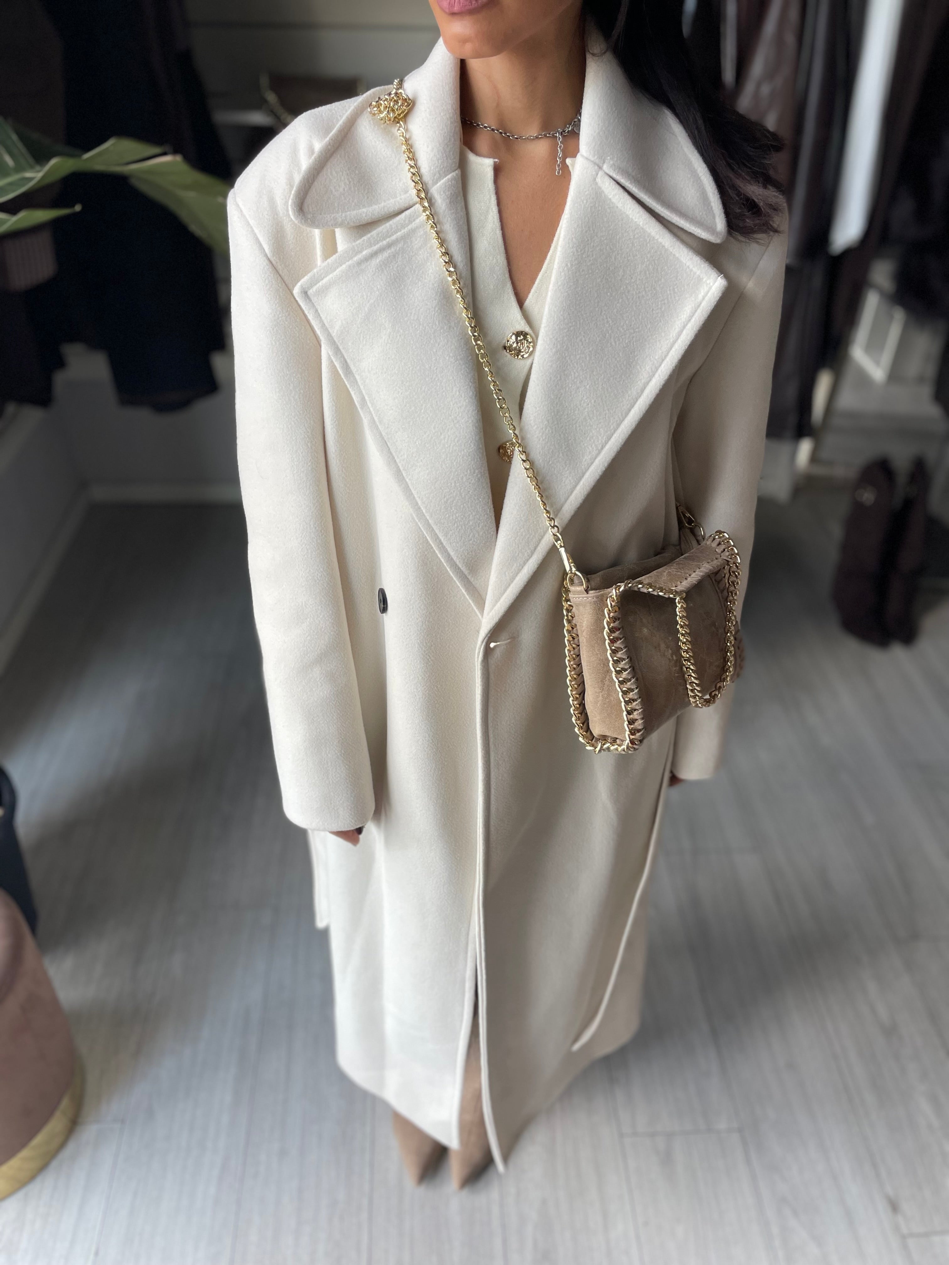OVERSIZE COAT LUMINA Panna