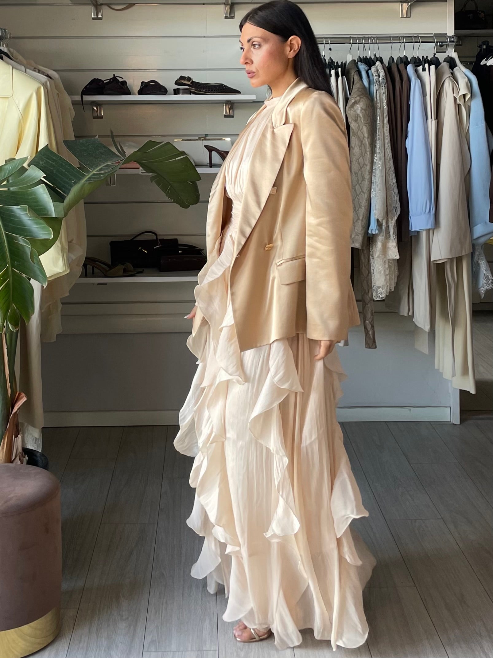 Blazer ANNARITA N. satinato oro