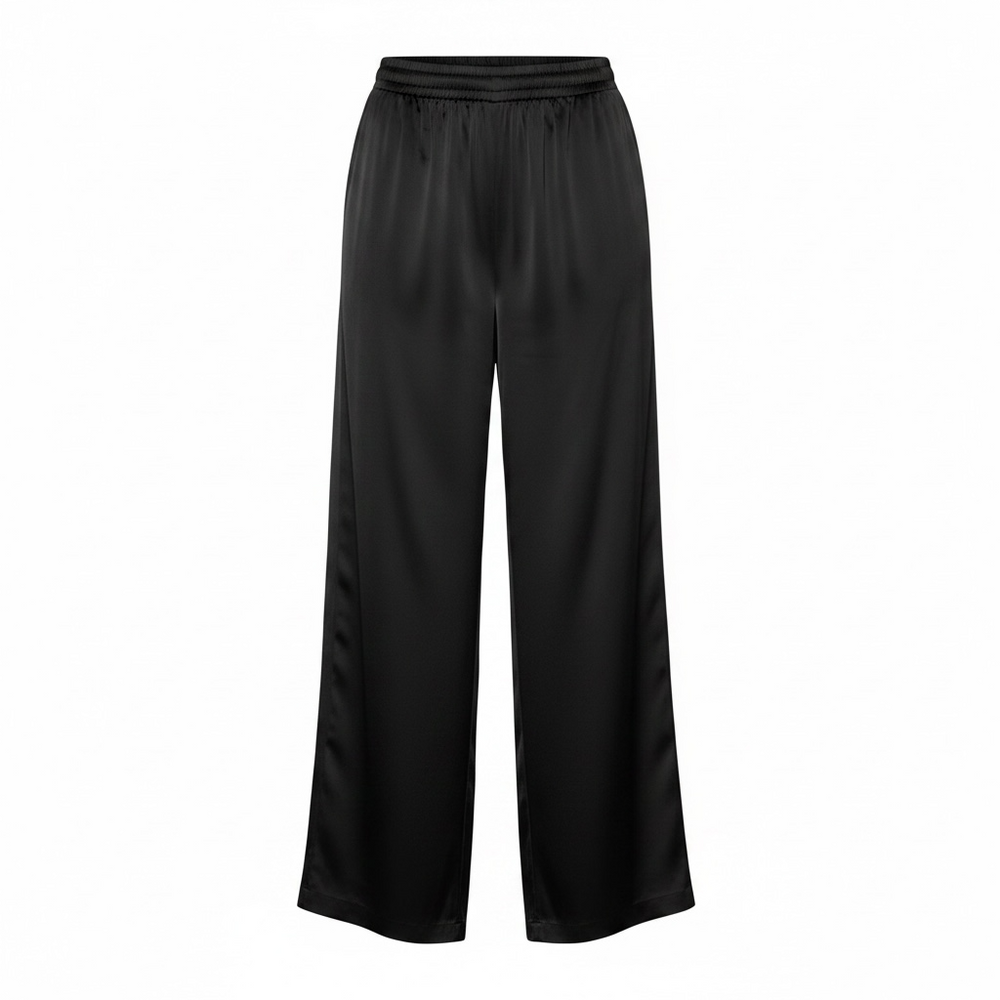 Pantalone in raso Nero