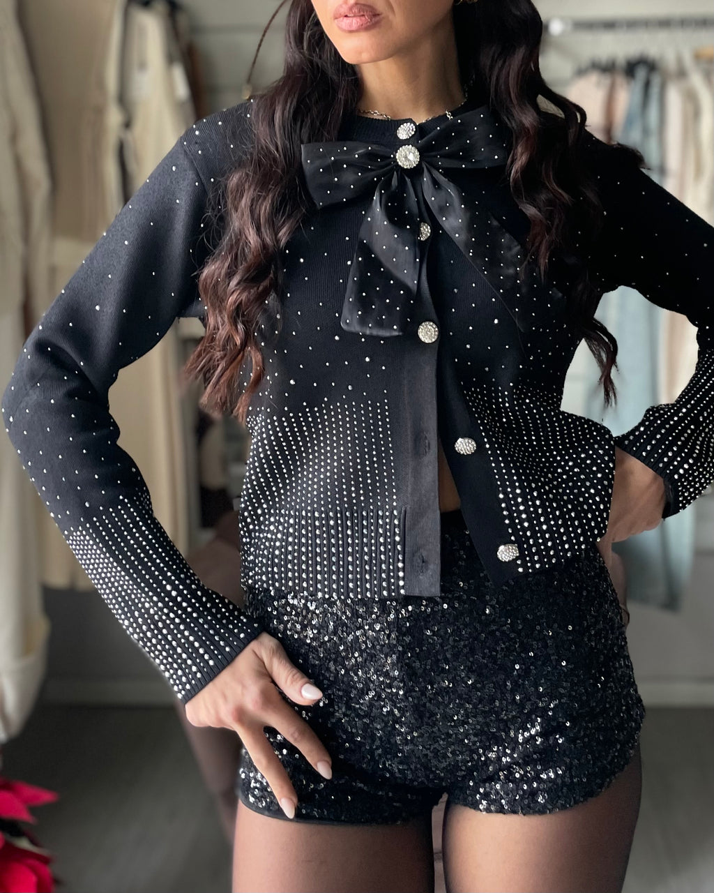 COULOTTE BLACK PAILLETTES