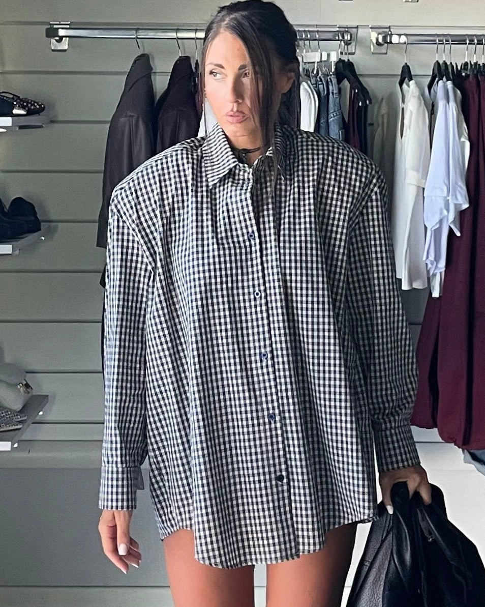 Camicia boxy fit a quadri JW
