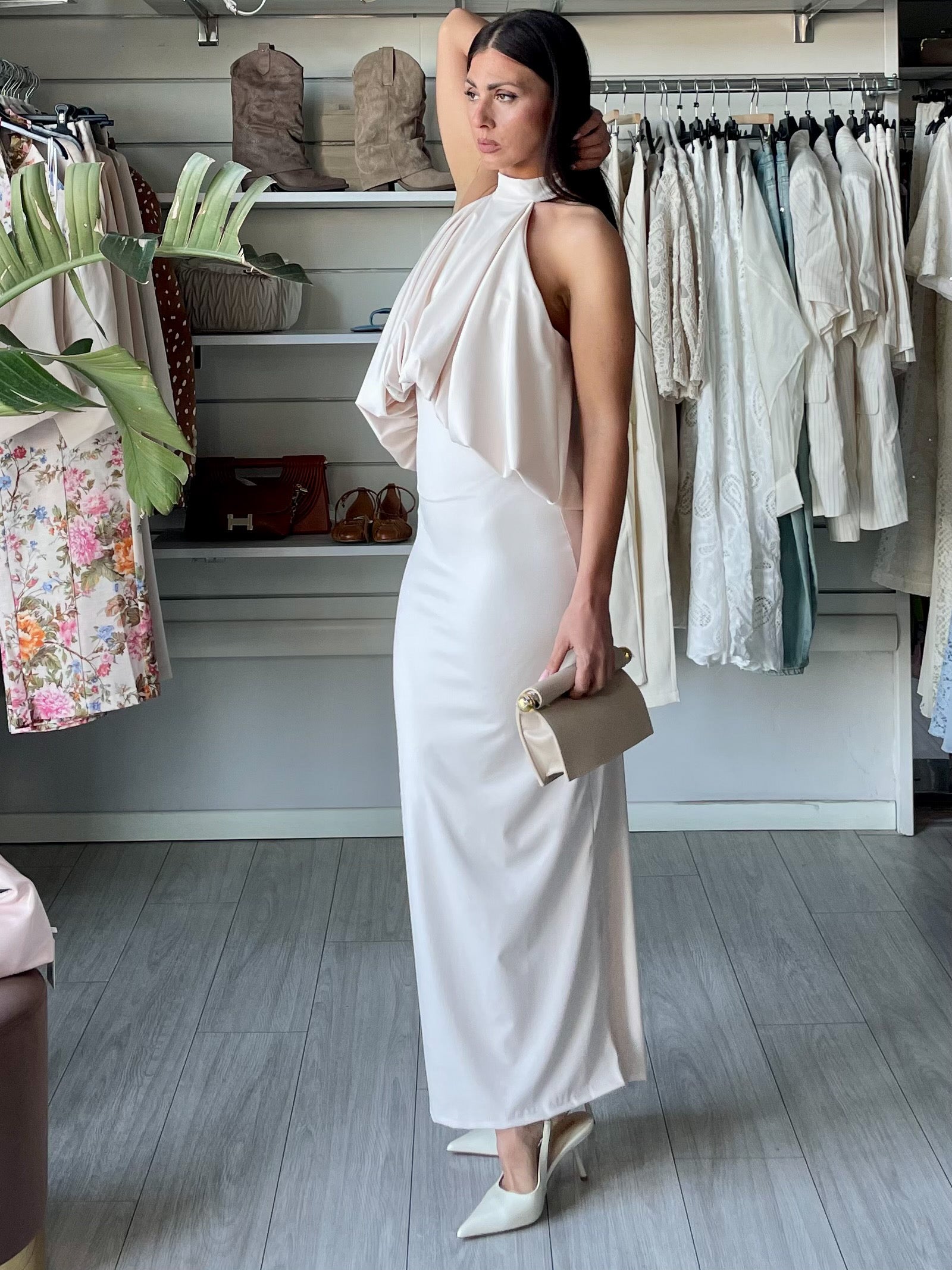 Dress scollo halter Burro