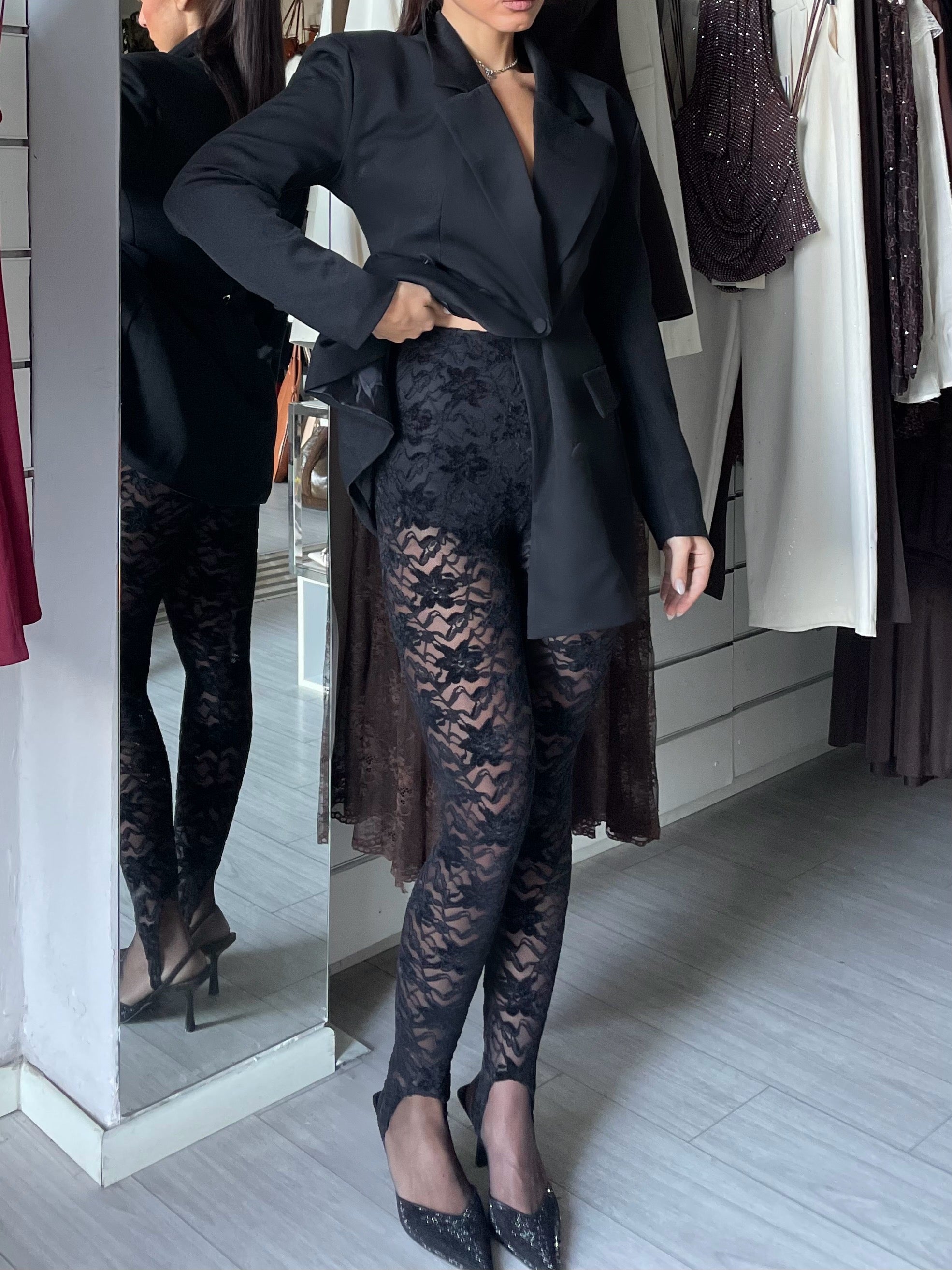 LEGGINGS RICAMI VELVET