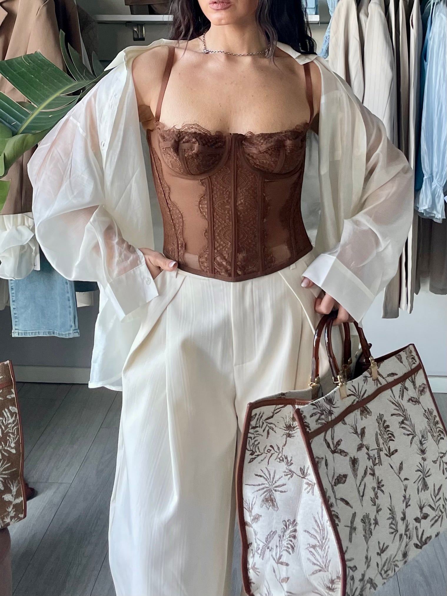Camicia velo panna