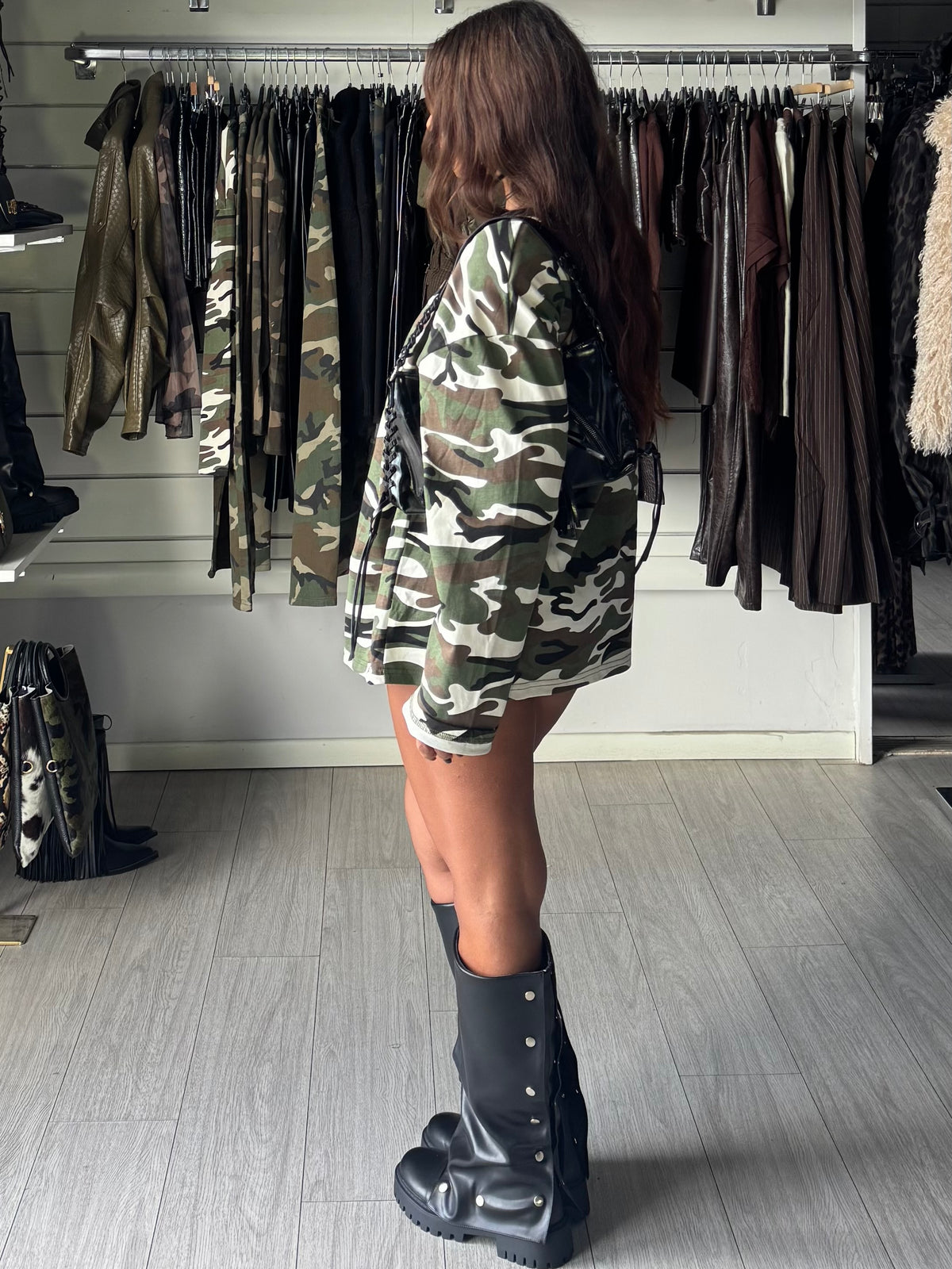 Longsleeve spallina military