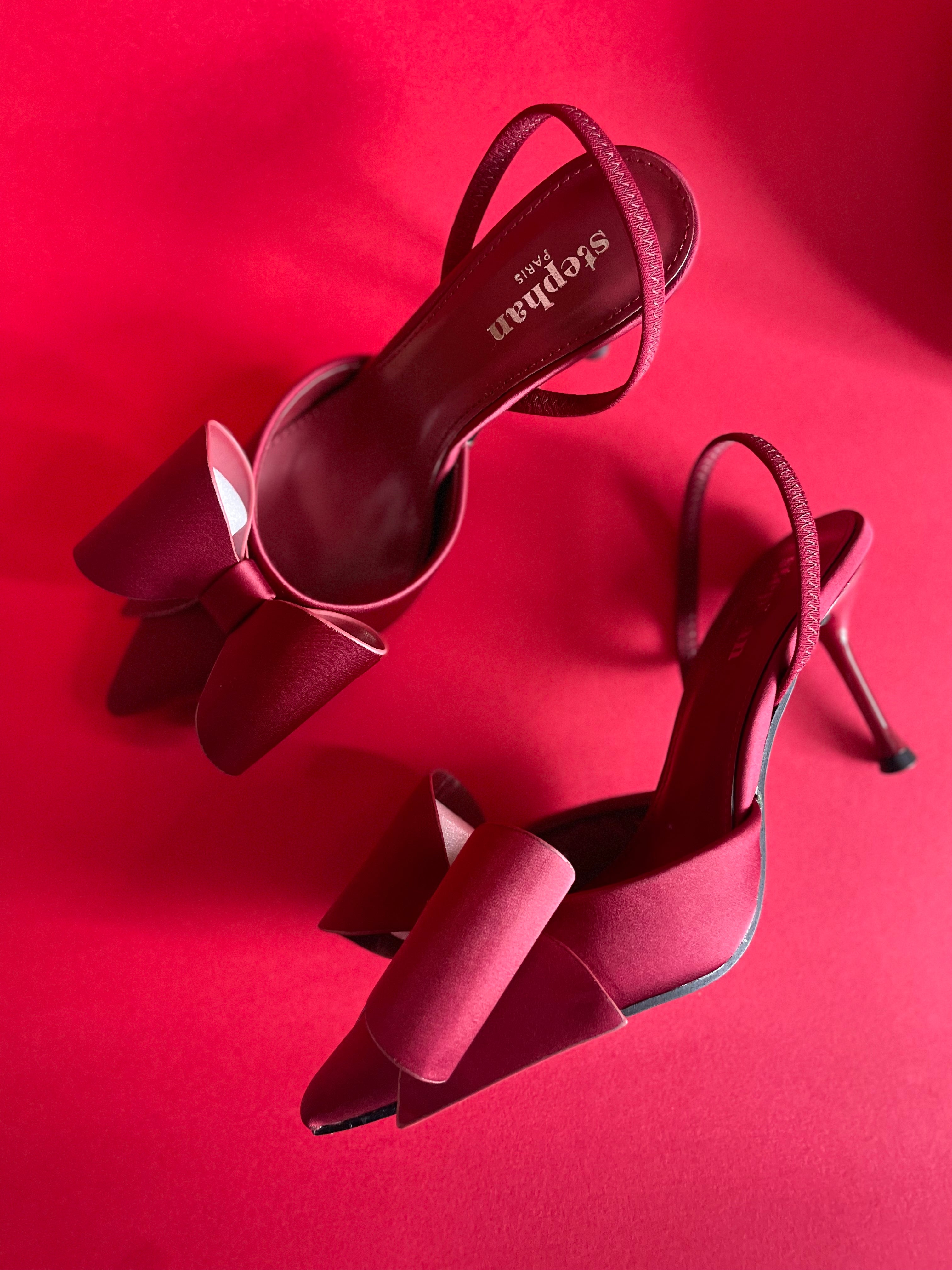 LE CADEAU Slingback in raso