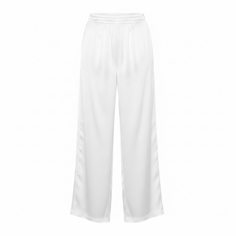 Pantalone in raso Bianco