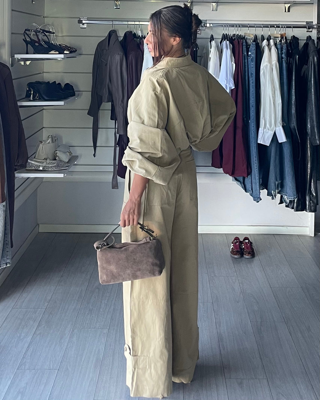 Pantalone cargo Rebellion beige