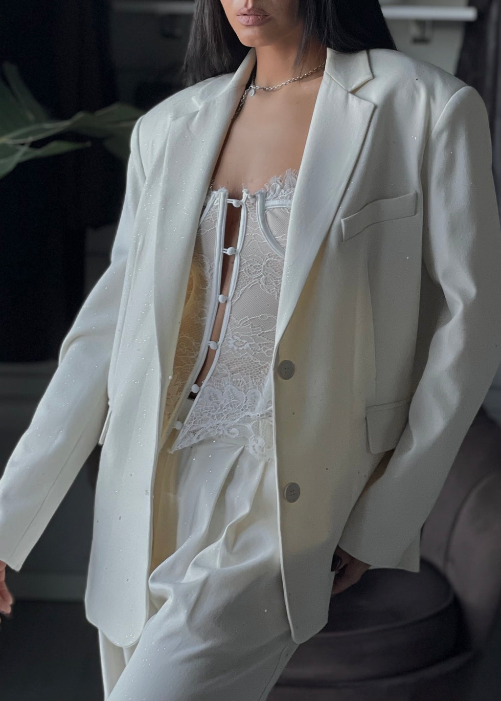 BLAZER CLASSY Lumina panna