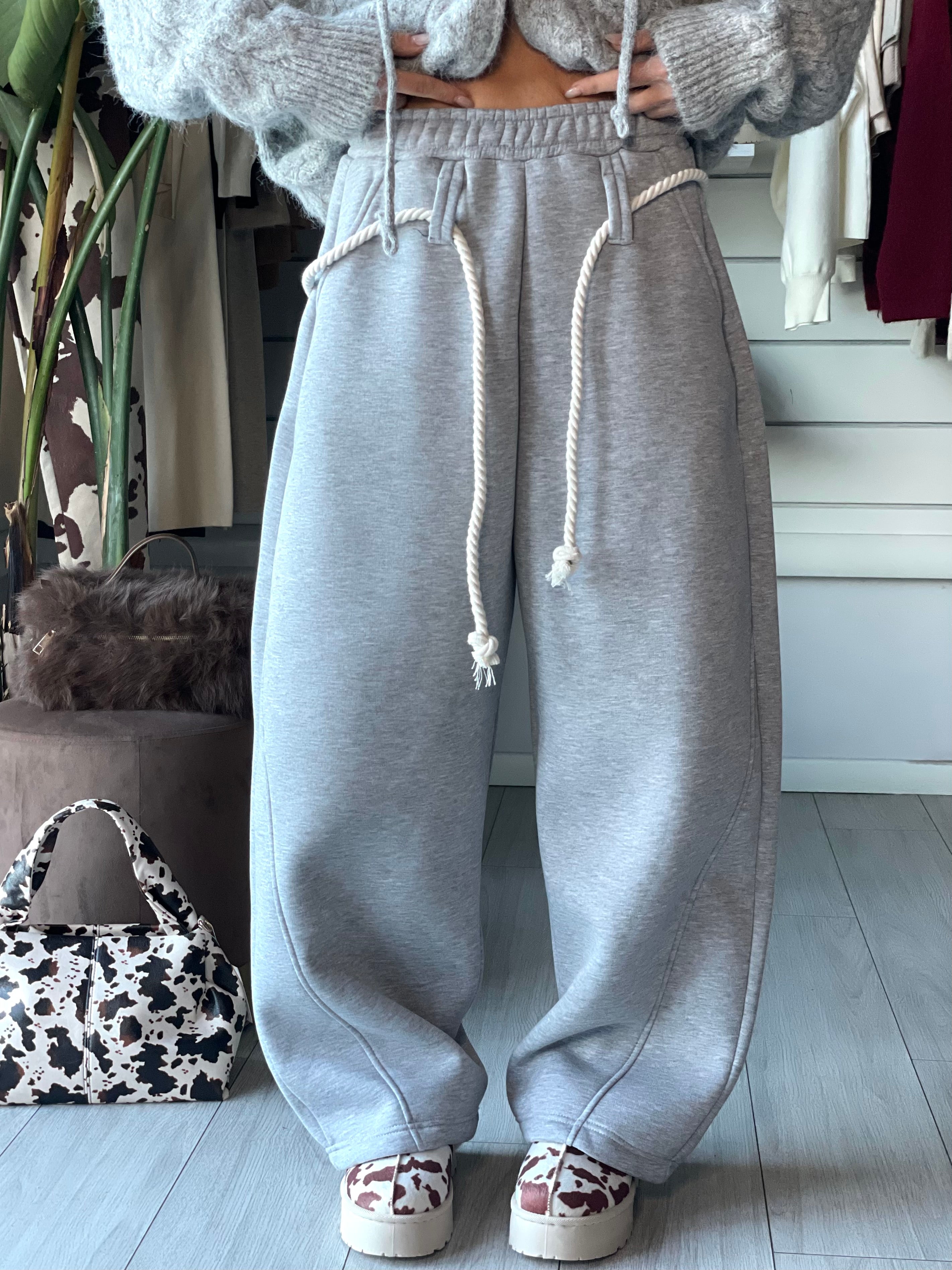 JOGGER BARREL GRIGIO