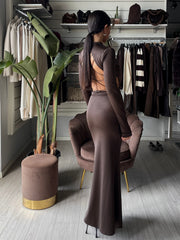 SCANDALE abito lungo openback