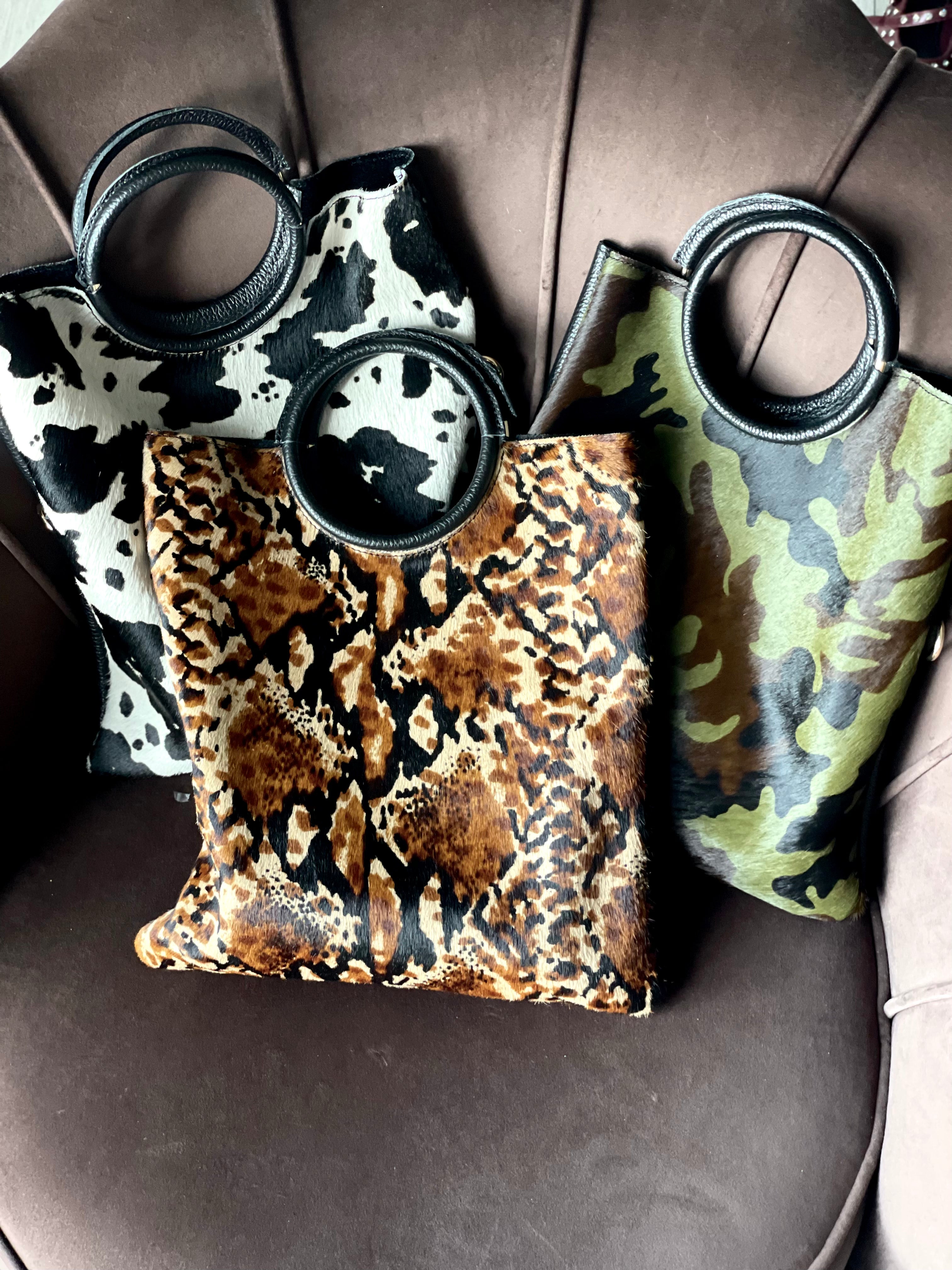 City - BORSA A MANO CON TRACOLLA IN  VERA PELLE