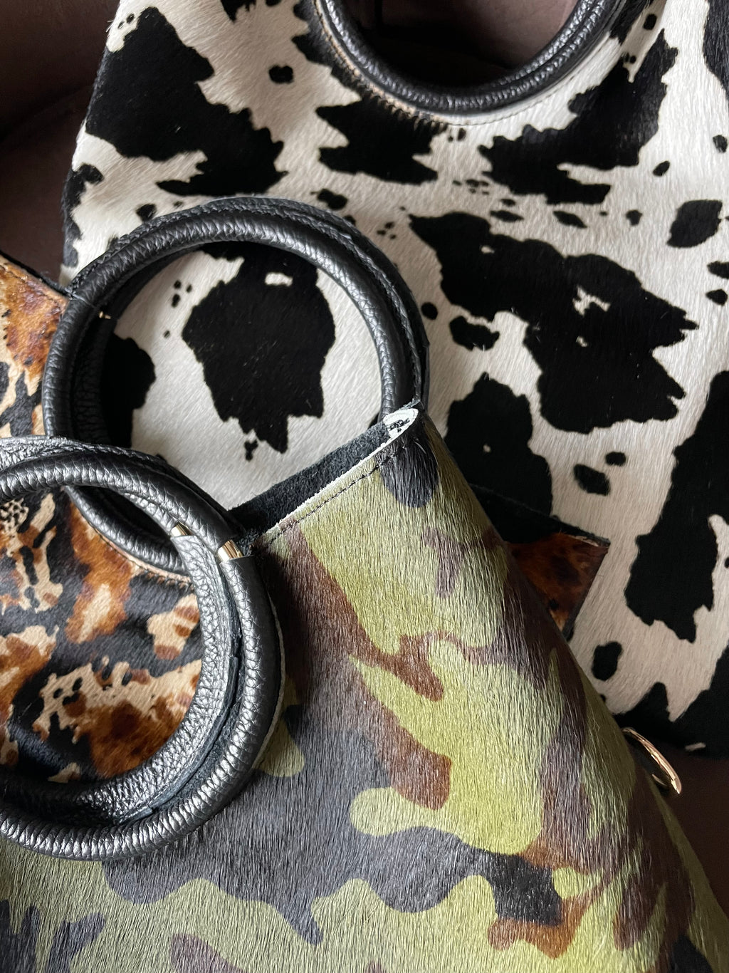 City - BORSA A MANO CON TRACOLLA IN  VERA PELLE