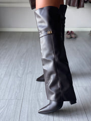 CAMI STIVALE CON RISVOLTO OVERKNEE  Brown